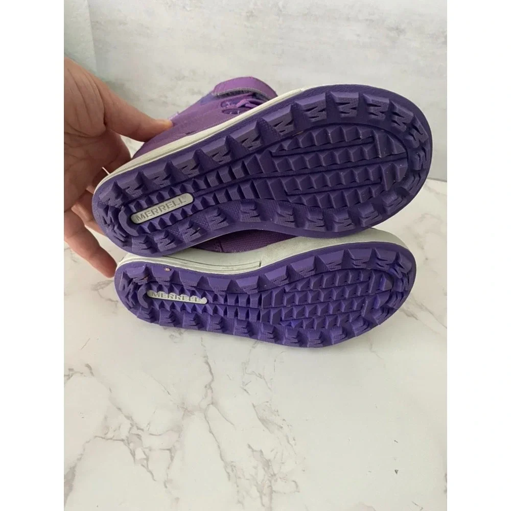 Merrel Boots Toddler Sz 10 Purple Snow Rain Waterproof Fall